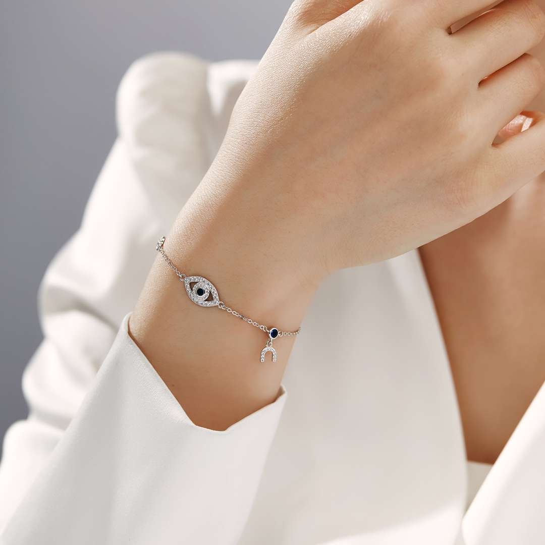 [Regalia jewelry]Dainty Eye Shape Necklace