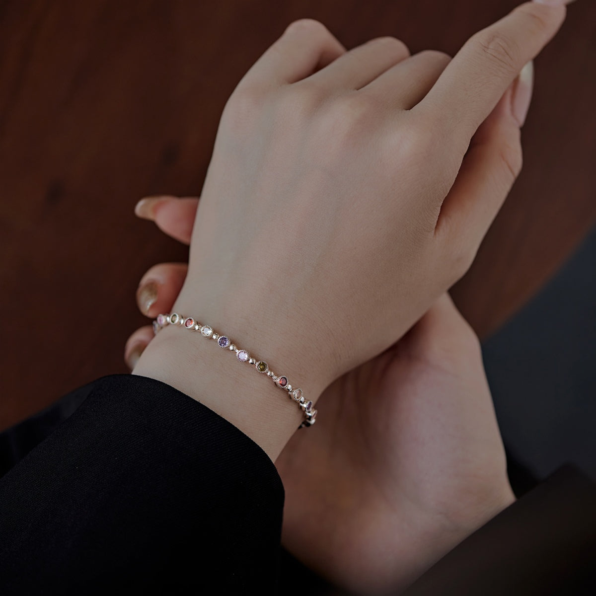 [Regalia jewelry]Sparkling Exquisite Round Cut Party Bracelet
