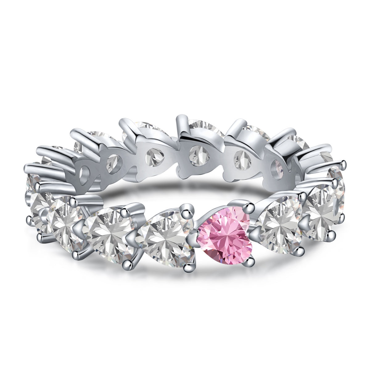 [Regalia jewelry]0.25 Carat Radiant Romance Heart Cut Lover Ring
