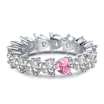 [Regalia jewelry]0.25 Carat Radiant Romance Heart Cut Lover Ring