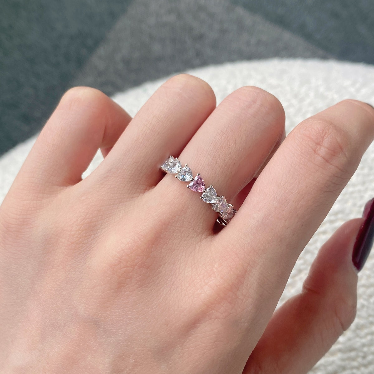 [Regalia jewelry]0.25 Carat Radiant Romance Heart Cut Lover Ring