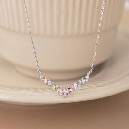 [Regalia jewelry]Dazzling Rainbow Necklace