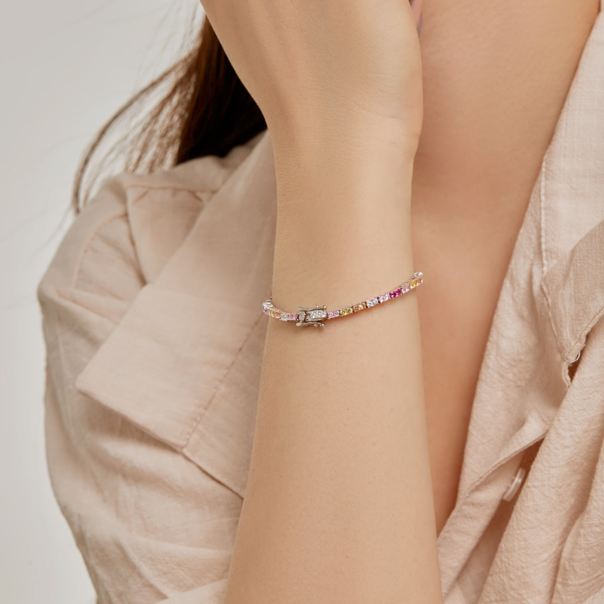 [Regalia jewelry]Delicate Romantic Heart Shape Lover Bracelet