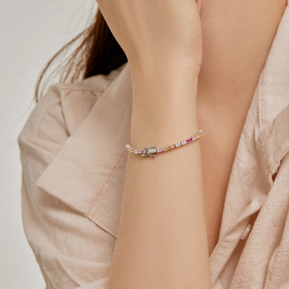 [Regalia jewelry]Delicate Romantic Heart Shape Lover Bracelet