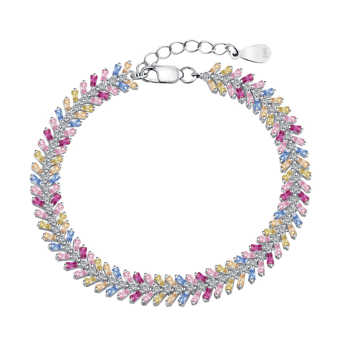 [Regalia jewelry]Dainty Radiant Emerald Cut Daily Bracelet