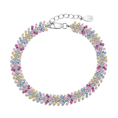 [Regalia jewelry]Dainty Radiant Emerald Cut Daily Bracelet