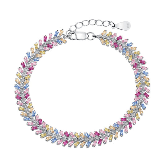 [Regalia jewelry]Dainty Radiant Emerald Cut Daily Bracelet