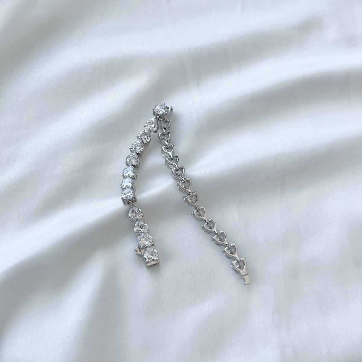 [Regalia jewelry]0.75 Carat Elegant Romantic Heart Shape Lover Bracelet