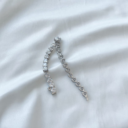 [Regalia jewelry]0.75 Carat Elegant Romantic Heart Shape Lover Bracelet