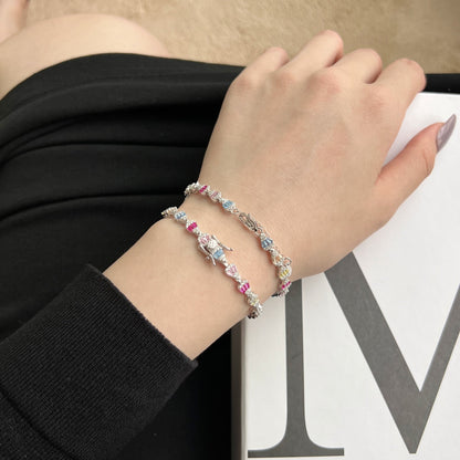 [Regalia jewelry]Radiant Water Drop Shape Daily Bracelet
