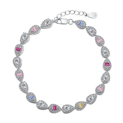 [Regalia jewelry]0.25 Carat Radiant Water Drop Shape Daily Bracelet