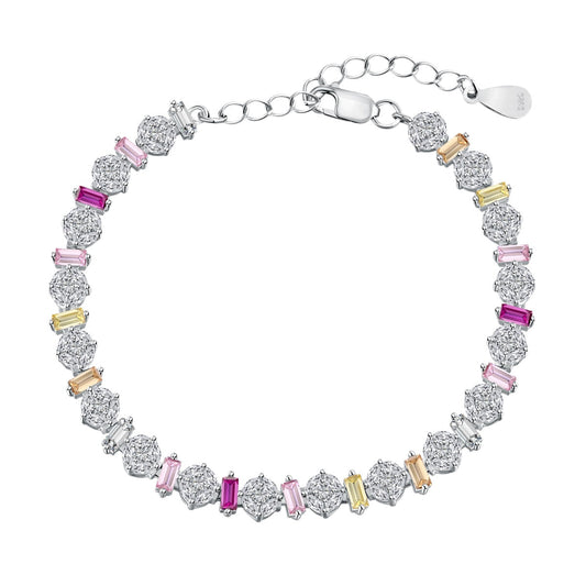 [Regalia jewelry]Radiant Colorful Round Shape Daily Bracelet