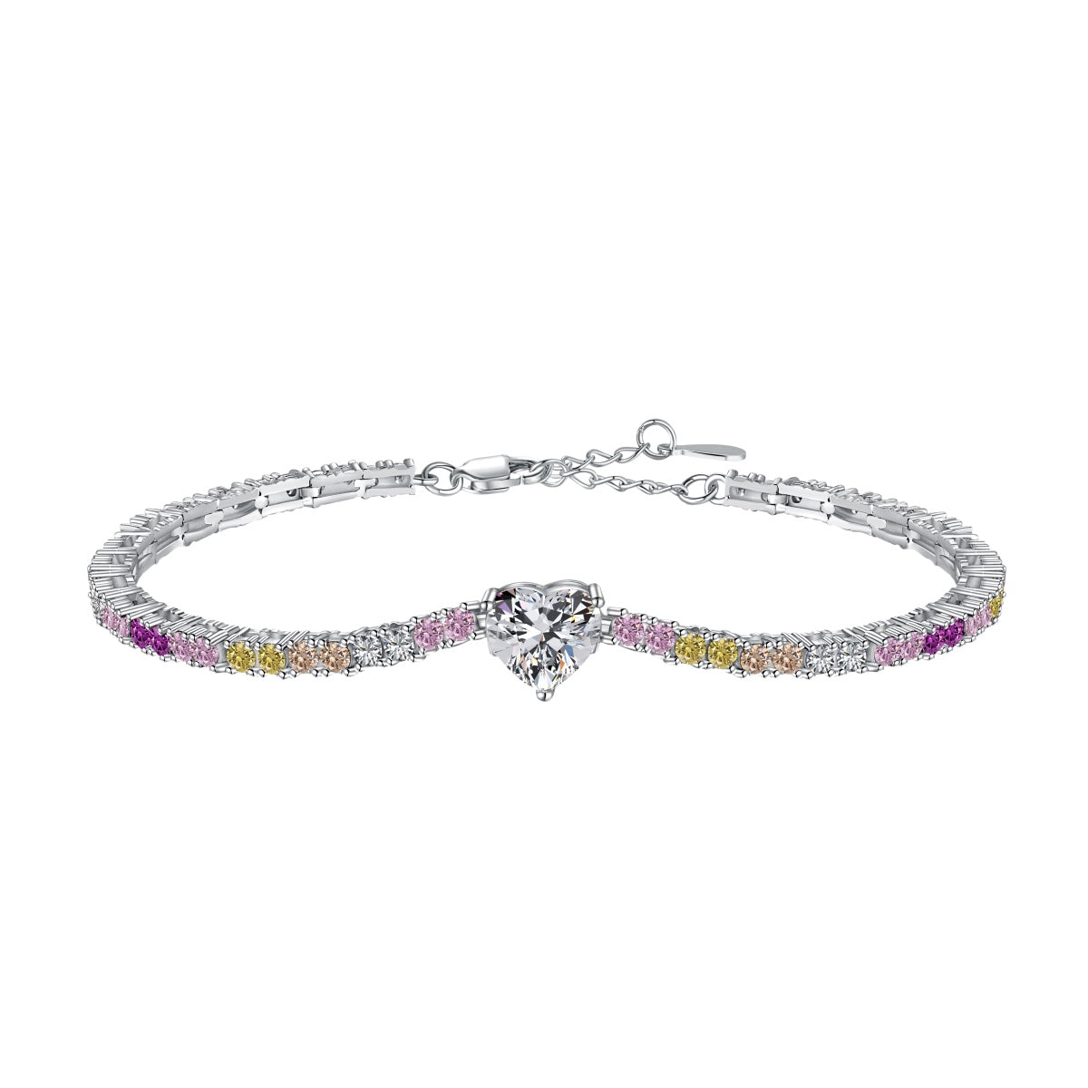 [Regalia jewelry]Delicate Romantic Heart Shape Lover Bracelet