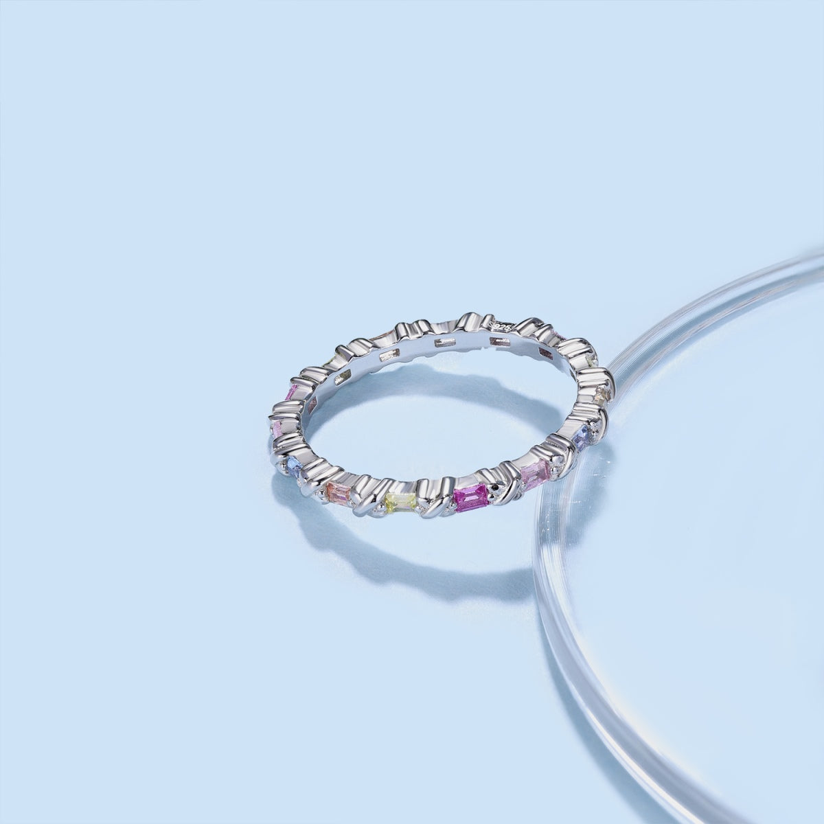 [Regalia jewelry]Charming Colorful Round Cut Daily Ring