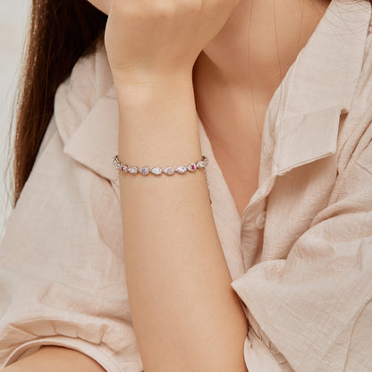 [Regalia jewelry]0.25 Carat Radiant Water Drop Shape Daily Bracelet