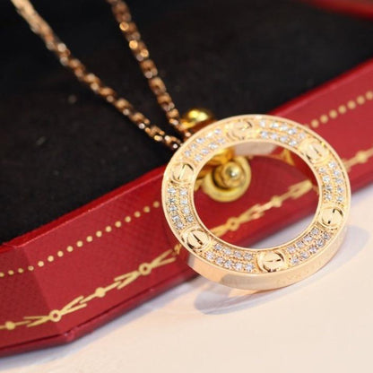 [Regalia jewelry]LOVE NECKLACE ADJUSTABLE ROSE GOLD