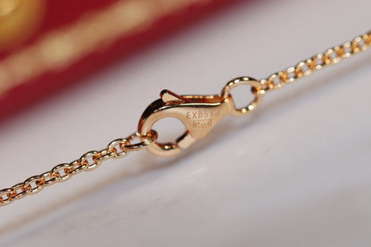 [Regalia jewelry]LOVE NECKLACE PINK GOLD AND SILVER