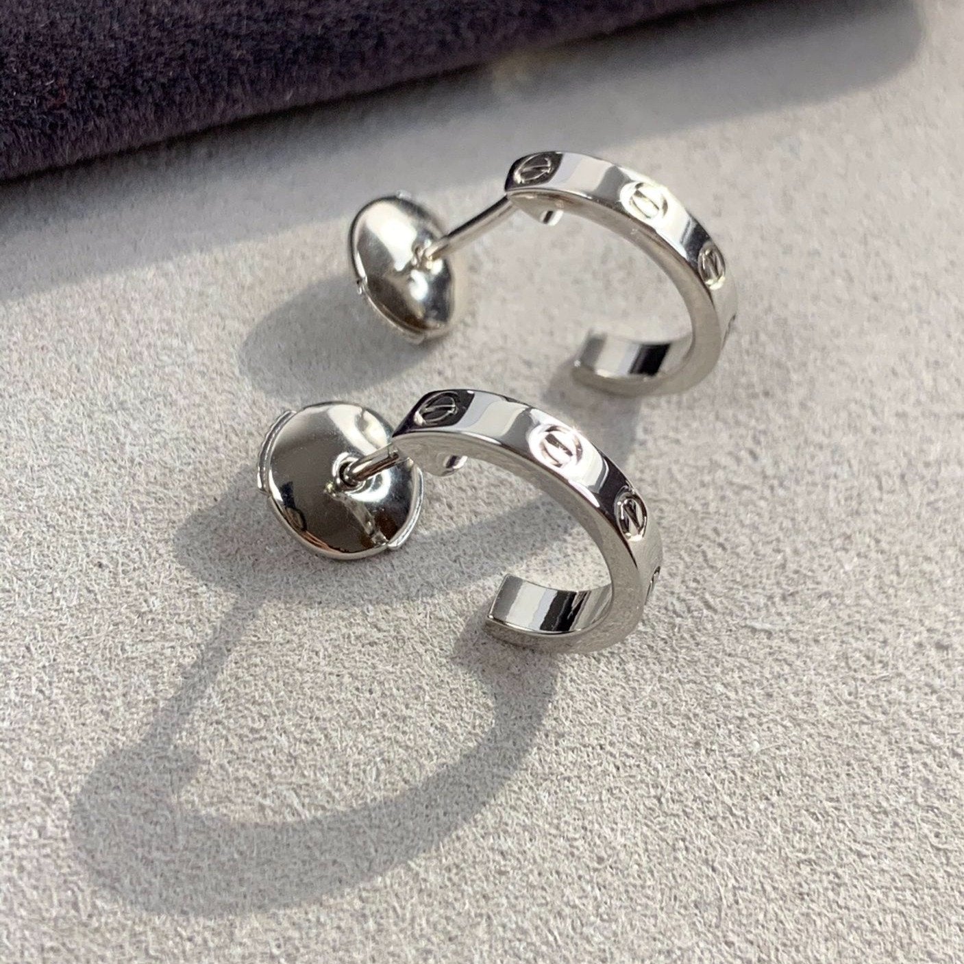 [Regalia jewelry]LOVE EARRINGS 2.65MM SILVER