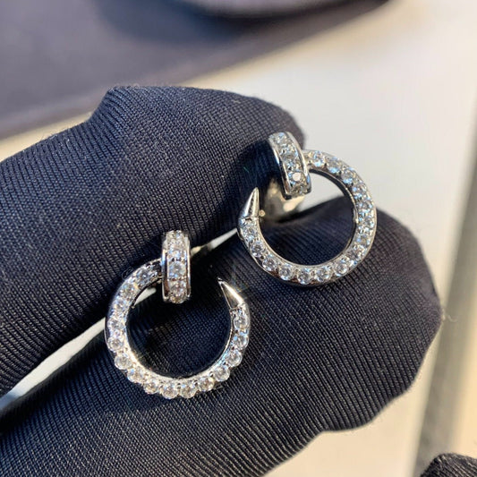 [Regalia jewelry]JUSTE EARRINGS SILVER DIAMONDS