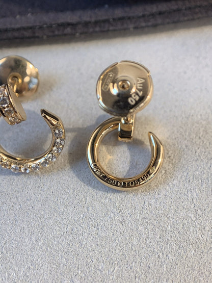 [Regalia jewelry]JUSTE EARRINGS GOLD DIAMONDS