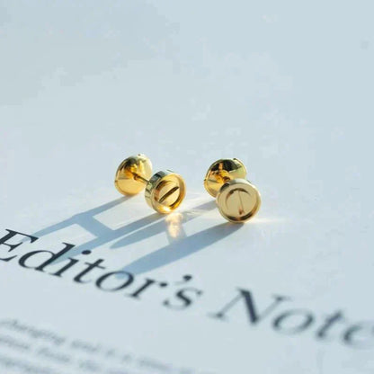 [Regalia jewelry]LOVE EARRINGS GOLD 10MM