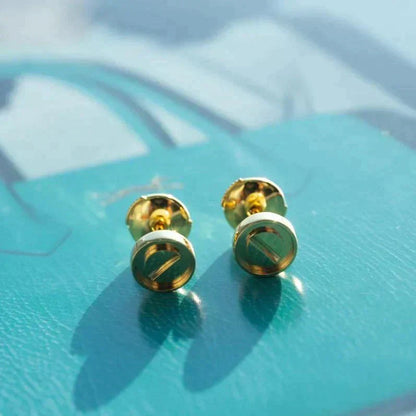 [Regalia jewelry]LOVE EARRINGS GOLD 10MM