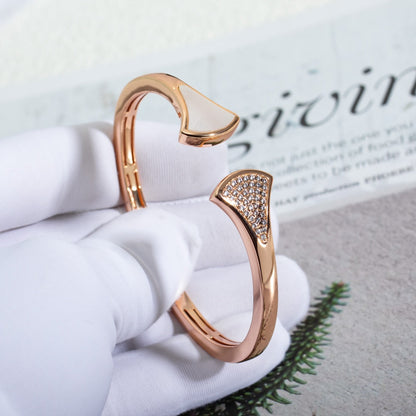 [Regalia jewelry]DREAM BRACELET OPEN PINK GOLD MOP DIAMOND
