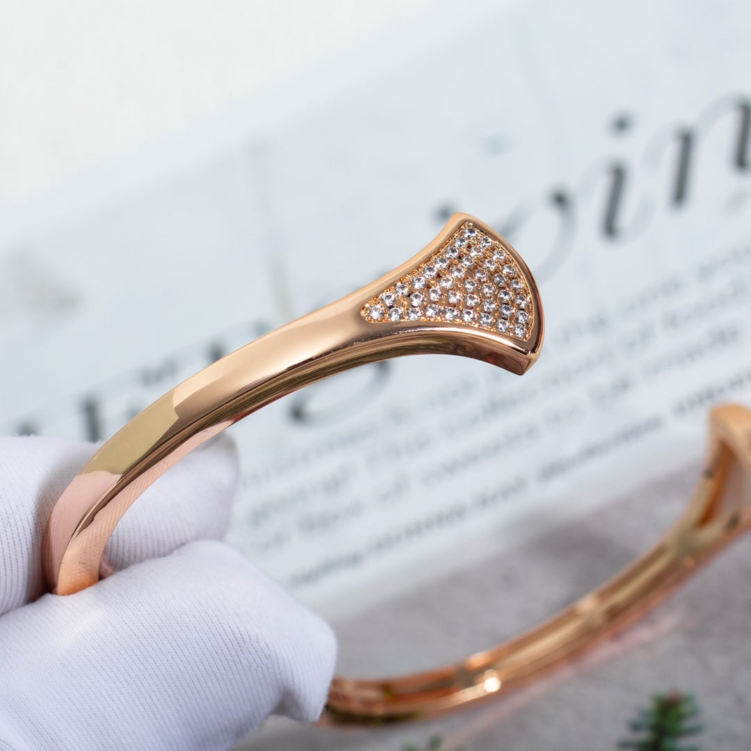 [Regalia jewelry]DREAM BRACELET OPEN PINK GOLD MOP DIAMOND