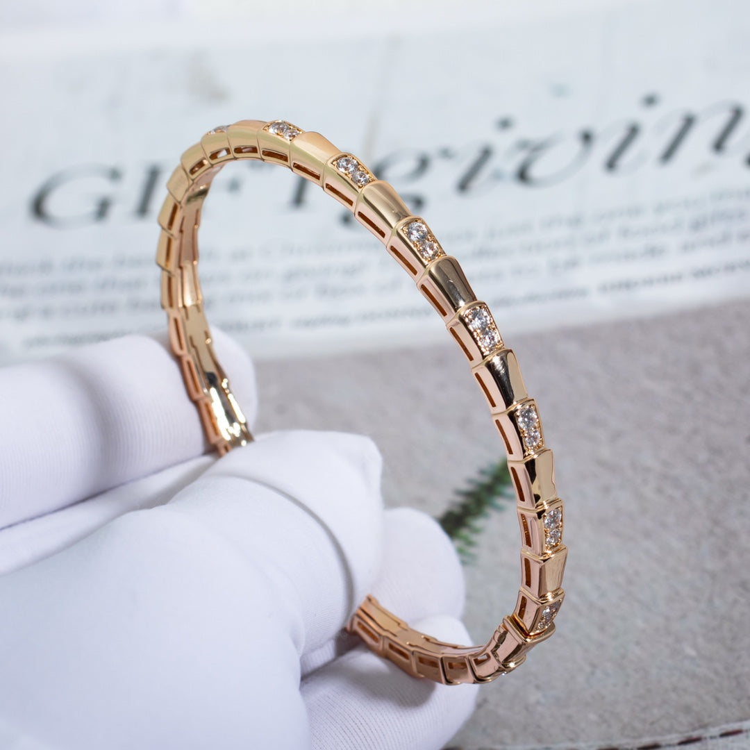 [Regalia jewelry]SERPENTI SMALL BRACELET PINK GOLD DIAMOND