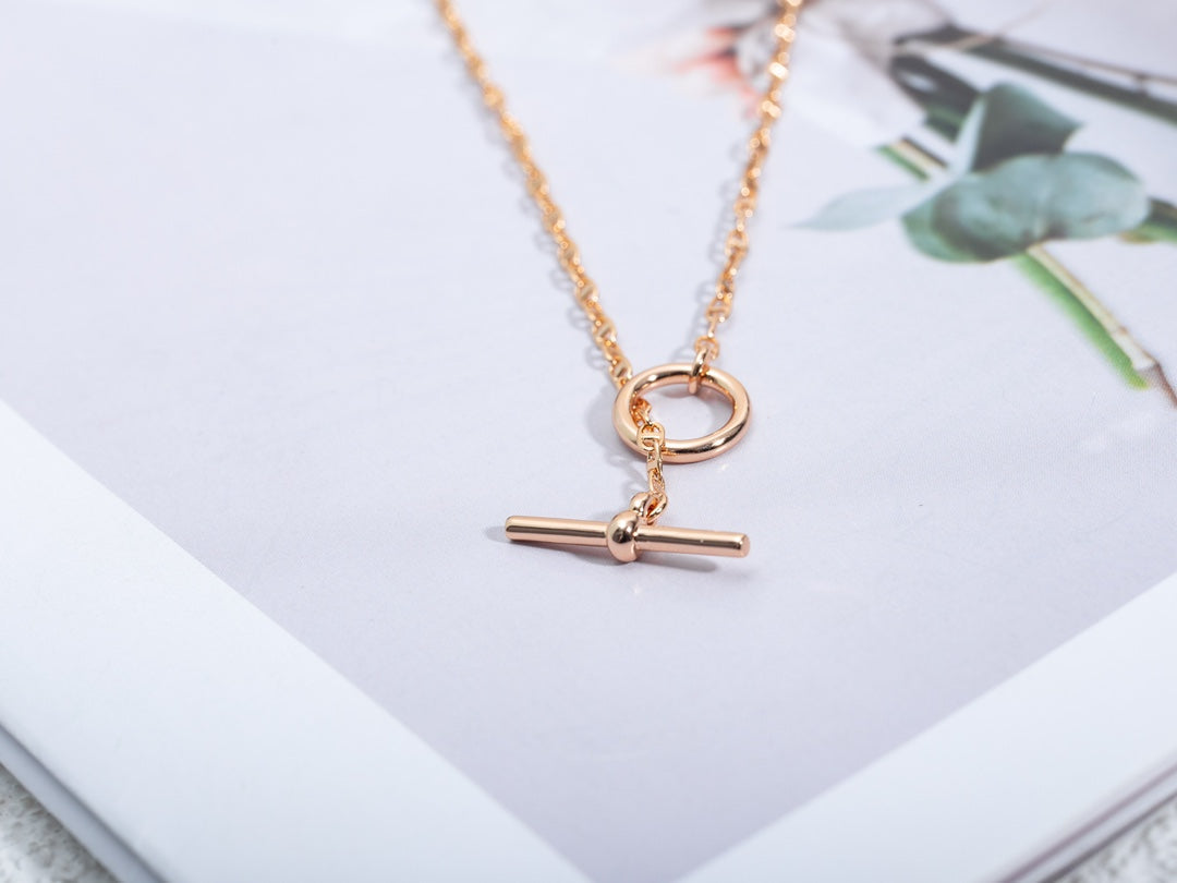 [Regalia jewelry]ECHAPPEE NECKLACE PINK GOLD