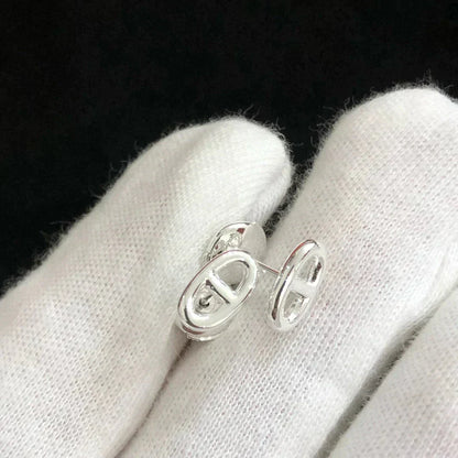 [Regalia jewelry]CHAINE SMALL EARRINGS GOLD AND SILVER