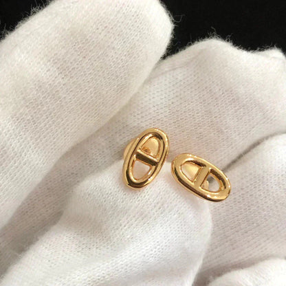 [Regalia jewelry]CHAINE SMALL EARRINGS GOLD AND SILVER