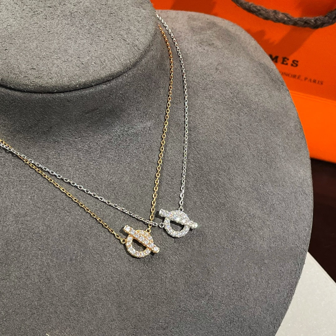 [Regalia jewelry]ECHAPEE NECKLACE DIAMOND