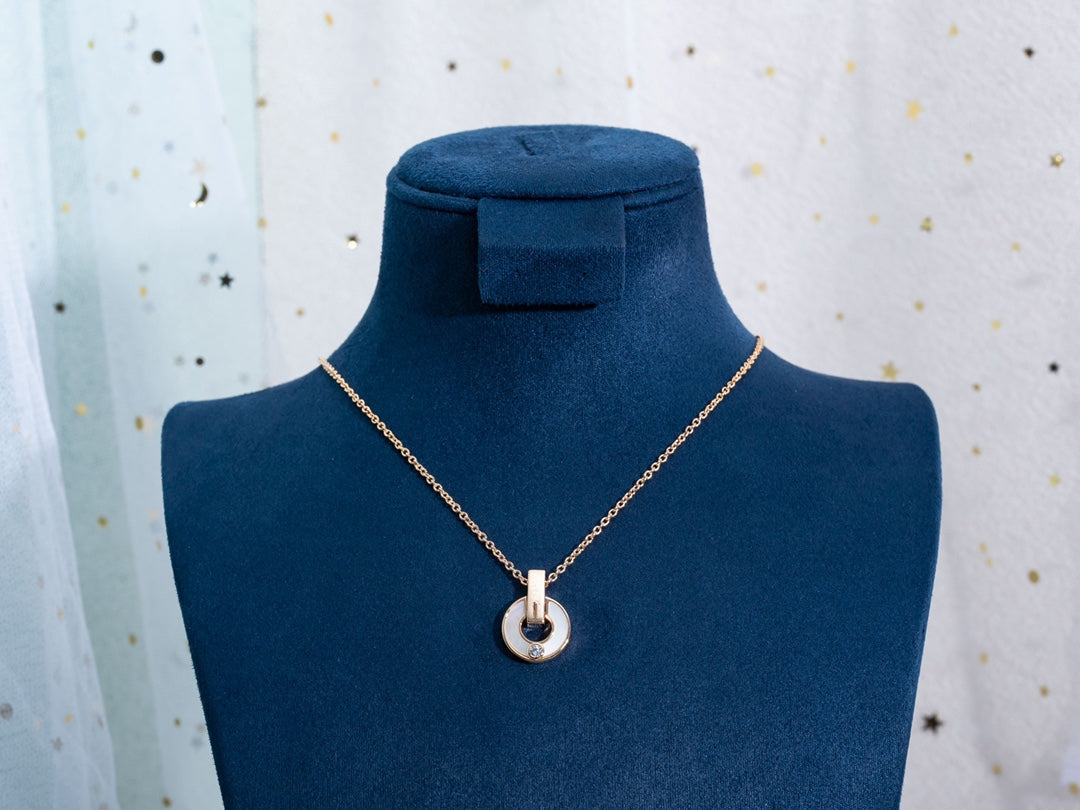 [Regalia jewelry]GARI NECKLACE PINK GOLD MOP
