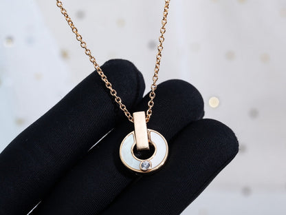 [Regalia jewelry]GARI NECKLACE PINK GOLD MOP