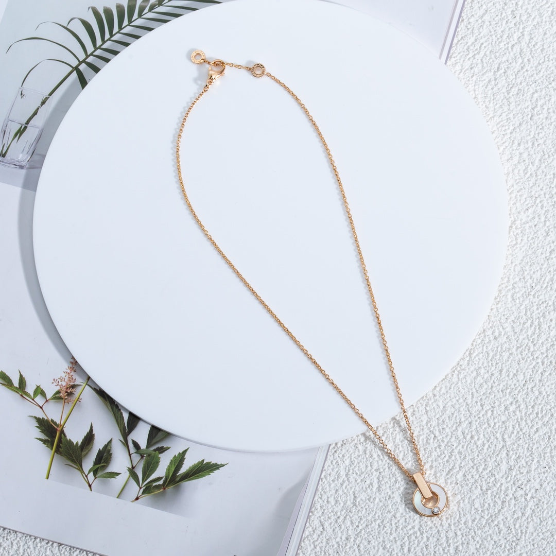 [Regalia jewelry]GARI NECKLACE PINK GOLD MOP