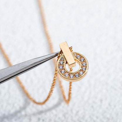 [Regalia jewelry]GARI NECKLACE PINK GOLD DIAMOND