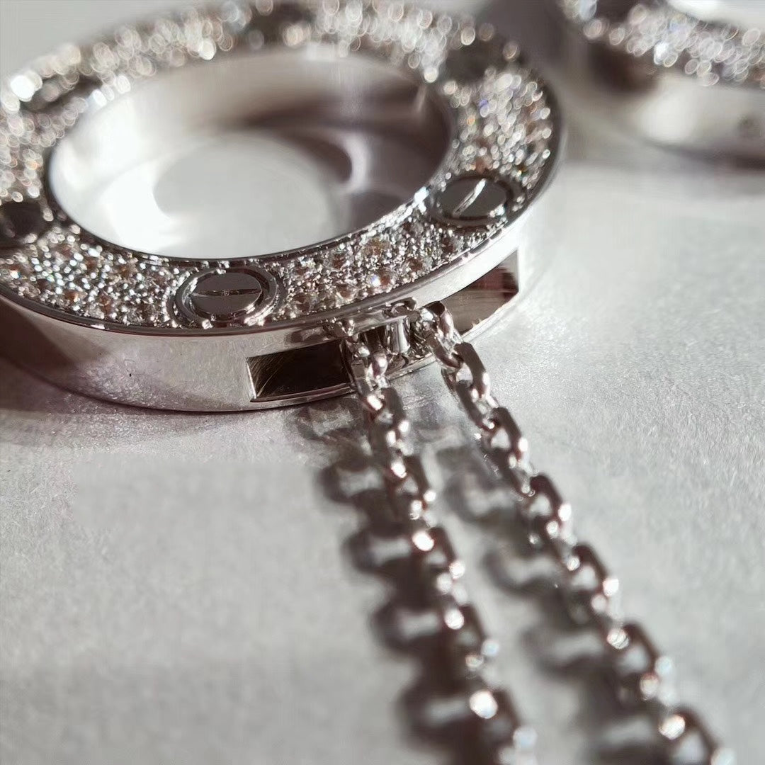 [Regalia jewelry]LOVE NECKLACE ADJUSTABLE SILVER