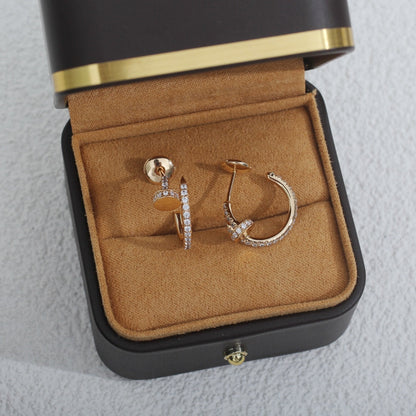 [Regalia jewelry]JUSTE EARRINGS 12.75MM PINK GOLD DIAMOND