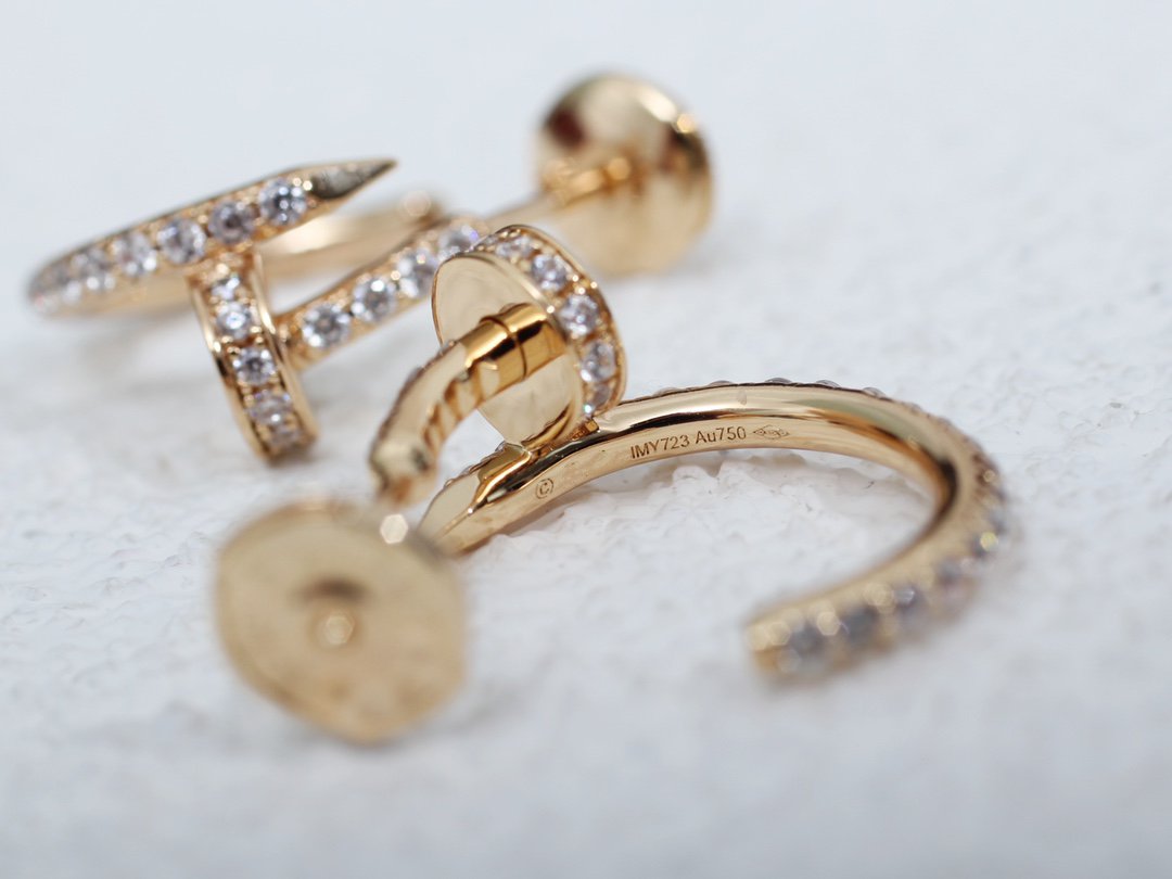 [Regalia jewelry]JUSTE EARRINGS 12.75MM PINK GOLD DIAMOND