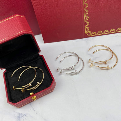[Regalia jewelry]JUSTE EARRINGS FULL DIAMONDS 1.8MM