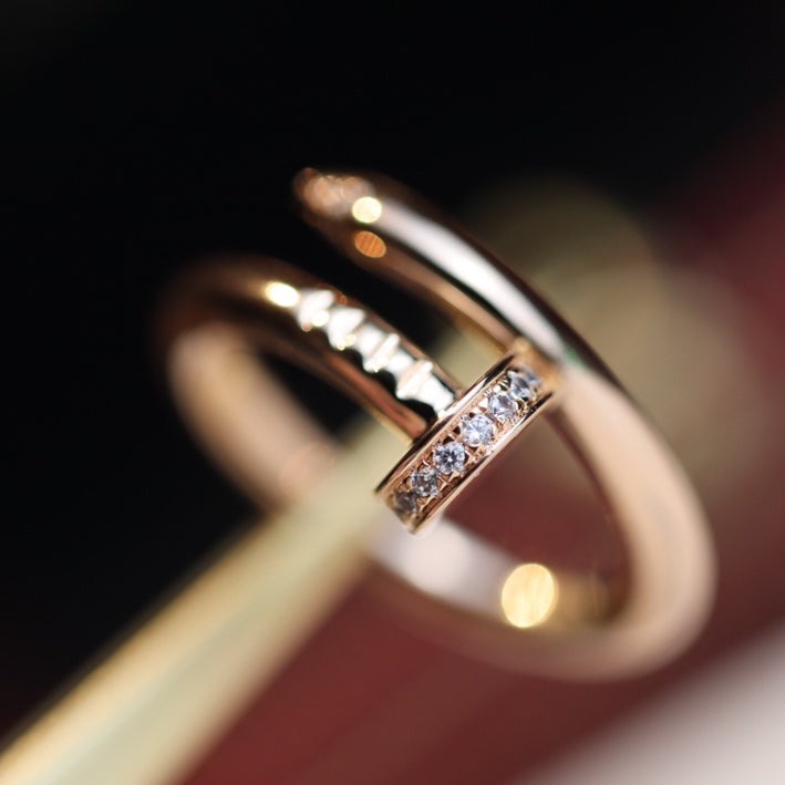 [Regalia jewelry]JUSTE RING 2.65MM PINK GOLD DIAMOND