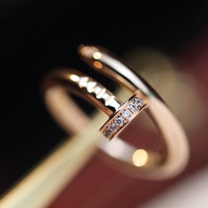 [Regalia jewelry]JUSTE RING 2.65MM PINK GOLD DIAMOND
