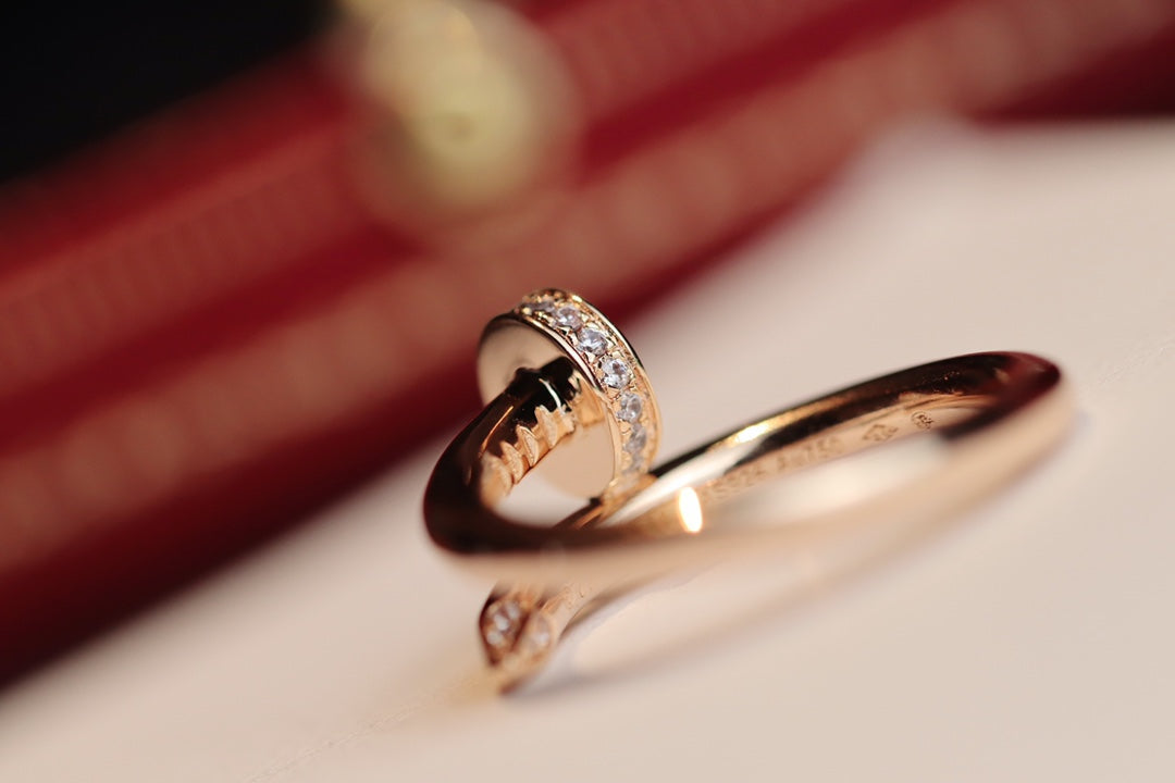 [Regalia jewelry]JUSTE RING 2.65MM PINK GOLD DIAMOND
