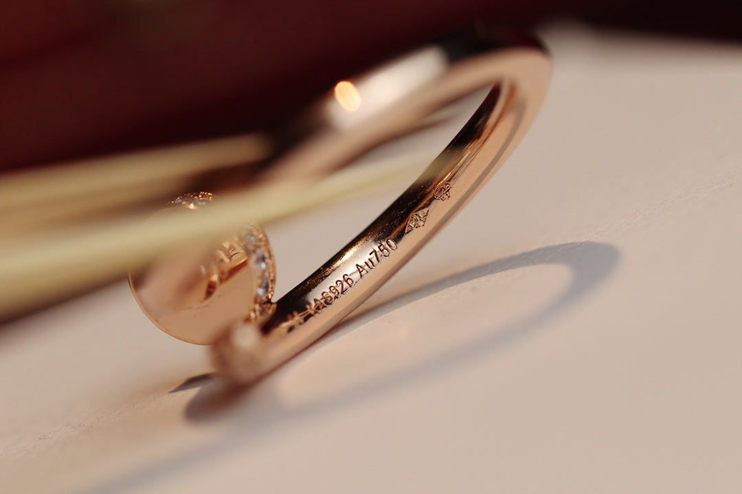 [Regalia jewelry]JUSTE RING 2.65MM PINK GOLD DIAMOND