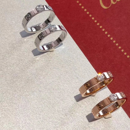 [Regalia jewelry]LOVE RING 3.6MM 1 BIG DIAMOND