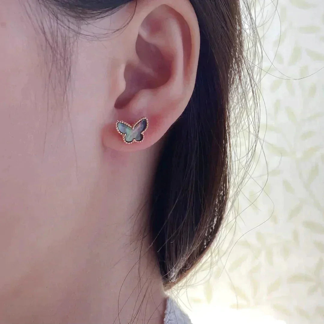 [Regalia jewelry]BUTTERFLY DARK MOP  EARRINGS