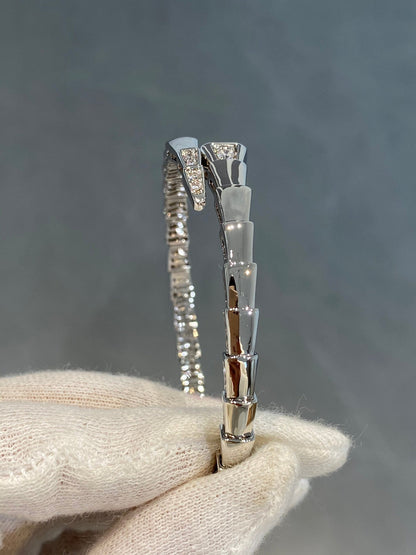 [Regalia jewelry]SERPENTI BRACELET DIAMONDS SILVER