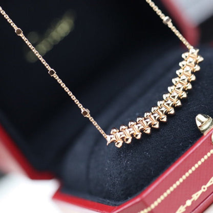 [Regalia jewelry]CLASH PINK GOLD NECKLACE