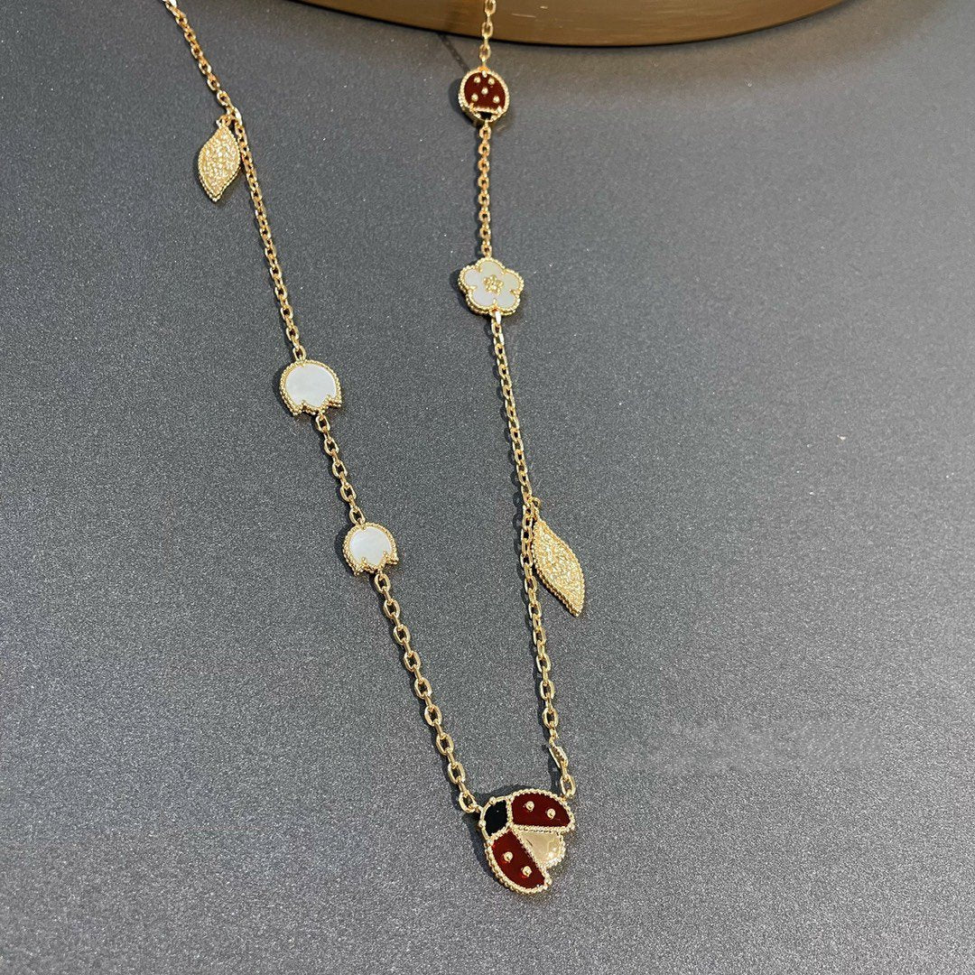 [Regalia jewelry]LUCKY SPRING 15 MOTIFS GOLD NECKLACE